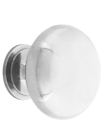 Small Classic Brass Cabinet Knob - 1" Diameter